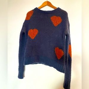 Heart patterned sweater